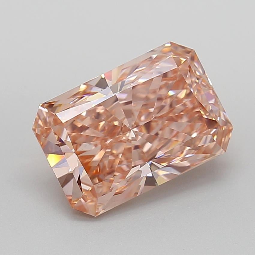 4.02 Ct. Fancy Vivid  Pink Radiant Lab Grown Diamond