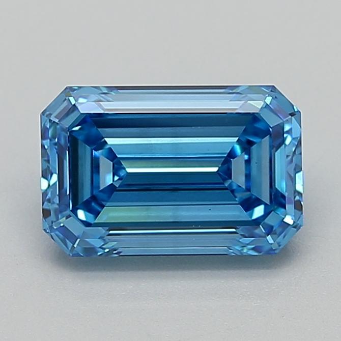 2.00 Ct. Fancy Vivid  Blue Emerald Lab Grown Diamond