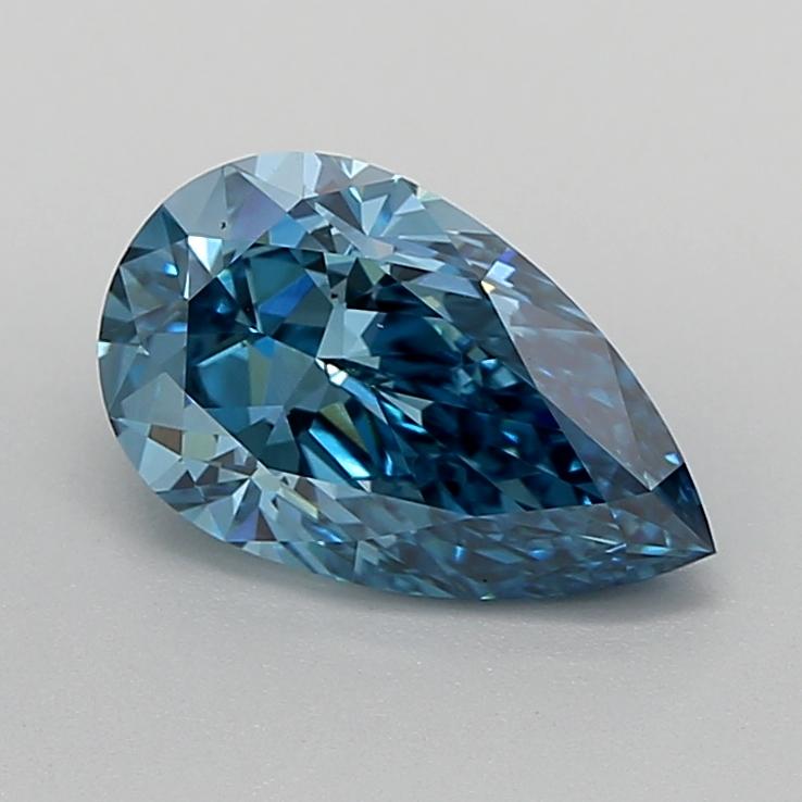 2.02 Ct. Fancy Vivid  Blue Pear Lab Grown Diamond