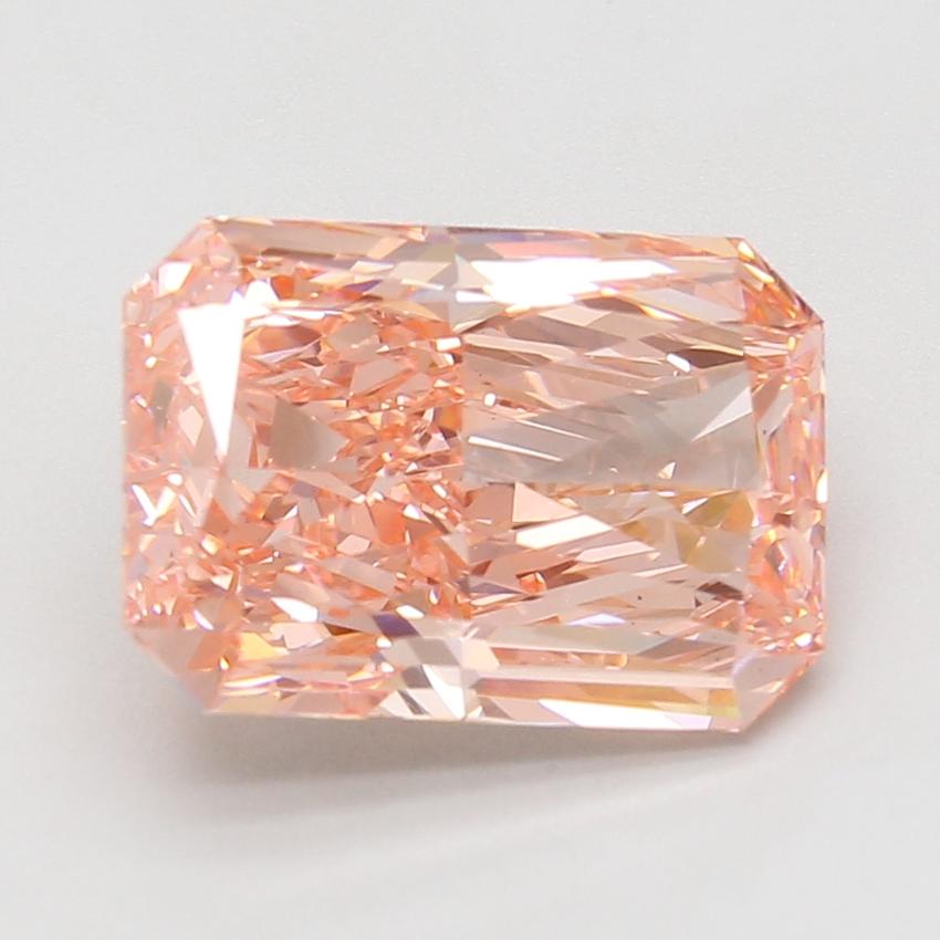 6.10 Ct. Fancy Vivid Pink Radiant Lab Grown Diamond