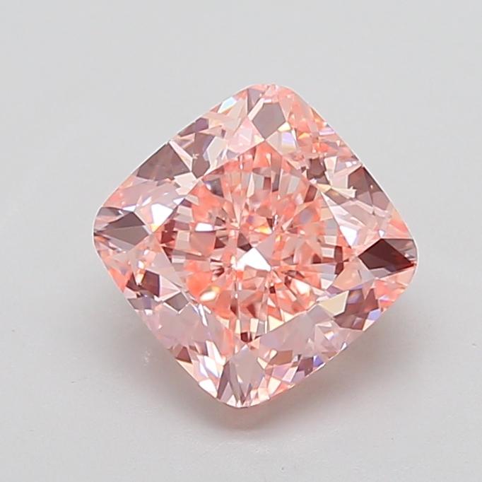 4.0 Ct. Fancy Vivid  Pink Cushion Lab Grown Diamond