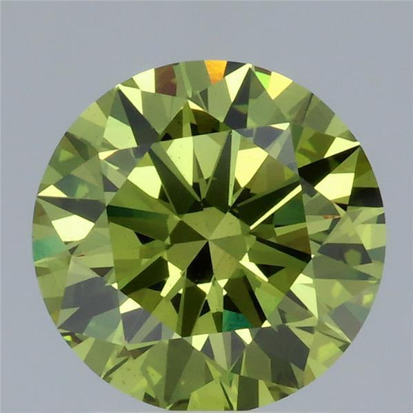 2.12 Ct. Fancy Vivid Green Round Lab Grown Diamond