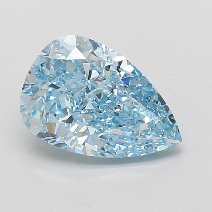 2.02 Ct. Fancy Vivid Blue Pear Lab Grown Diamond