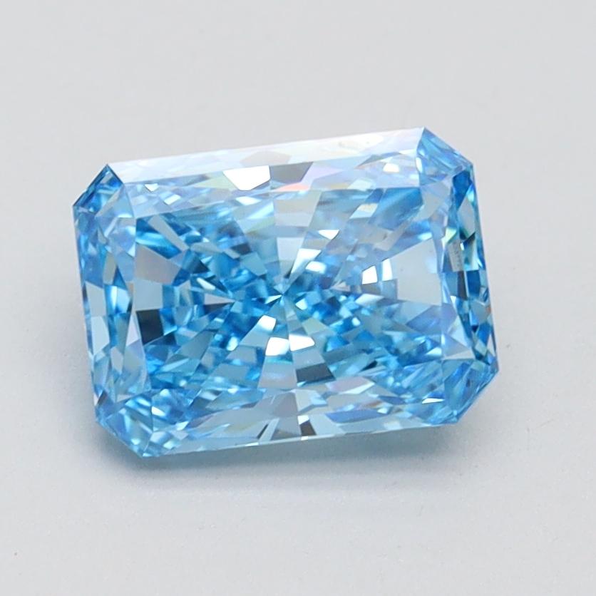 1.51 Ct. Fancy Vivid Blue Radiant Lab Grown Diamond