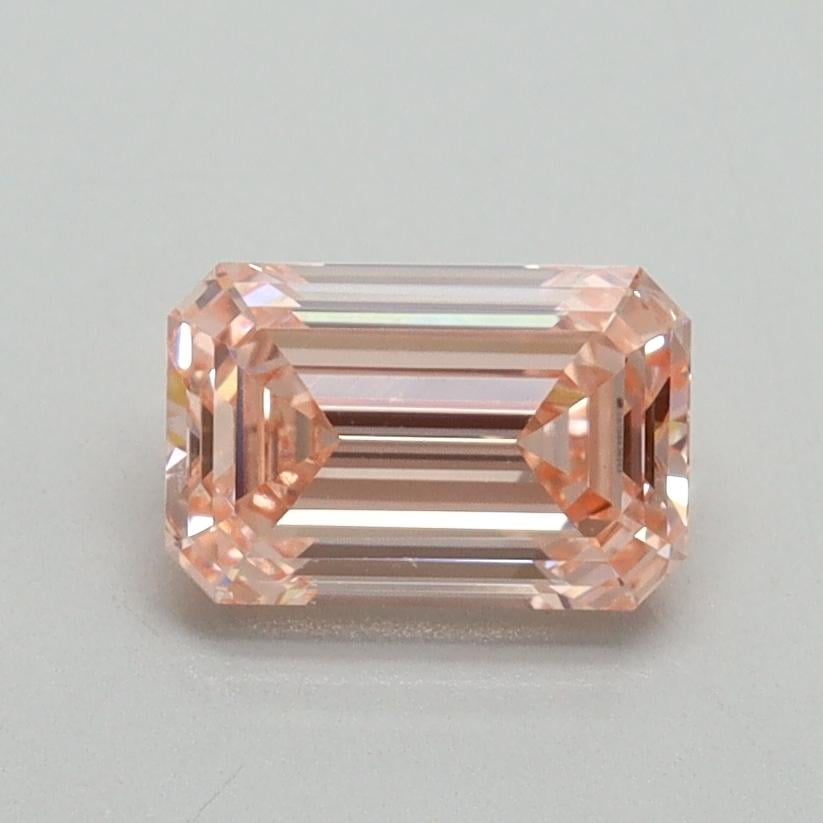 1.00 Ct. Fancy Intense Pink Emerald Lab Grown Diamond