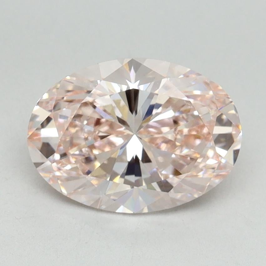2.03 Ct. Fancy Intense Pink Oval Lab Grown Diamond
