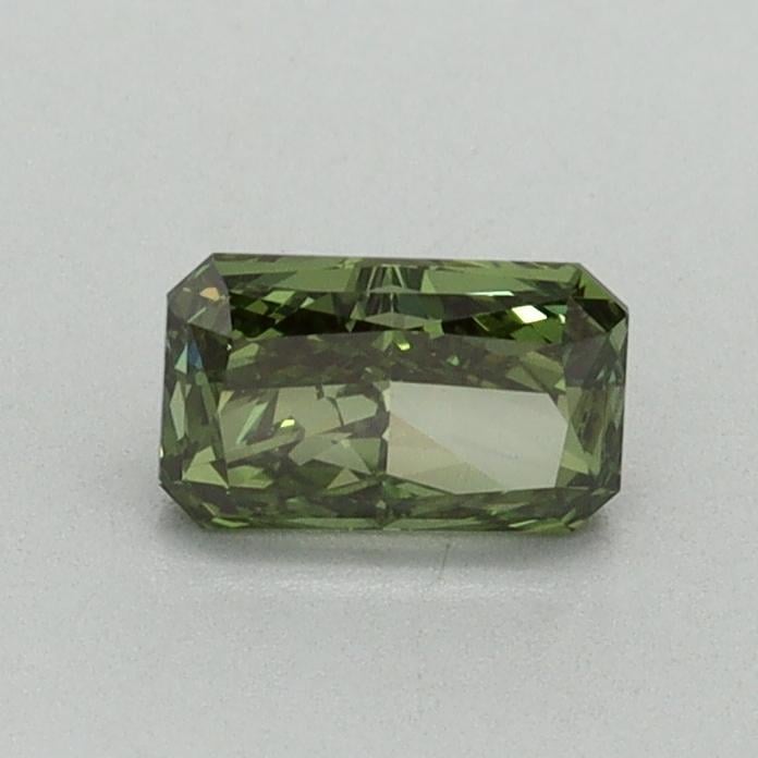 0.51 Ct. Fancy Vivid Green Radiant Lab Grown Diamond