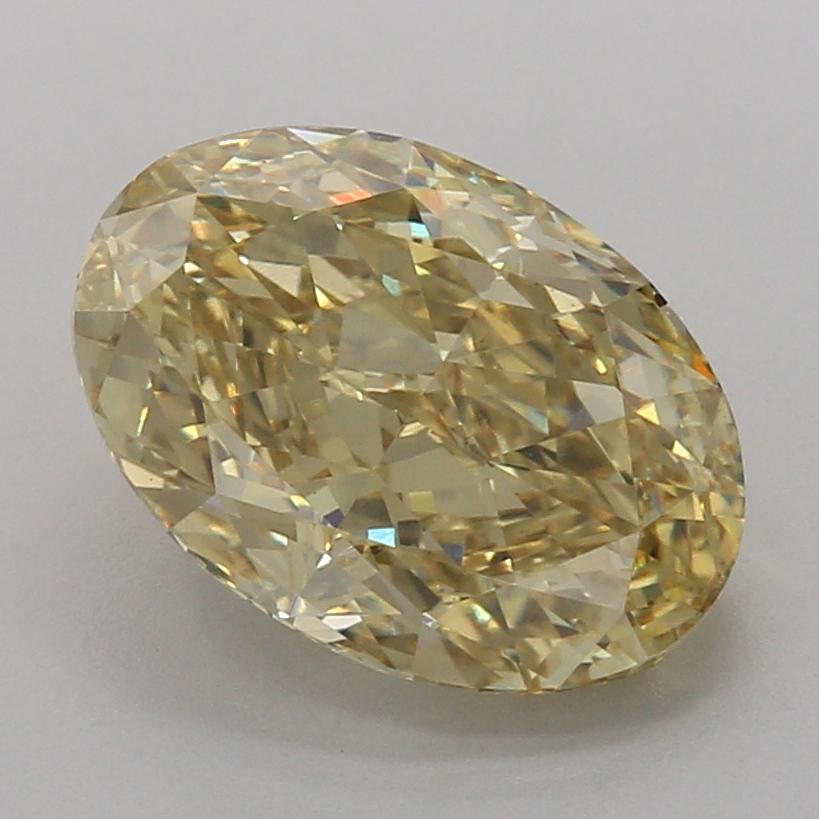 4.66 Ct. Fancy Intense Yellow Oval Lab Grown Diamond