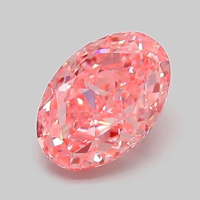 1.08 Ct. Fancy Vivid Pink Oval Lab Grown Diamond