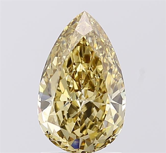 1.89 Ct. Fancy Greyish Yellow Pear Lab Grown Diamond