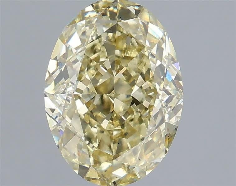 2.05 Ct. Fancy Yellow Oval Lab Grown Diamond