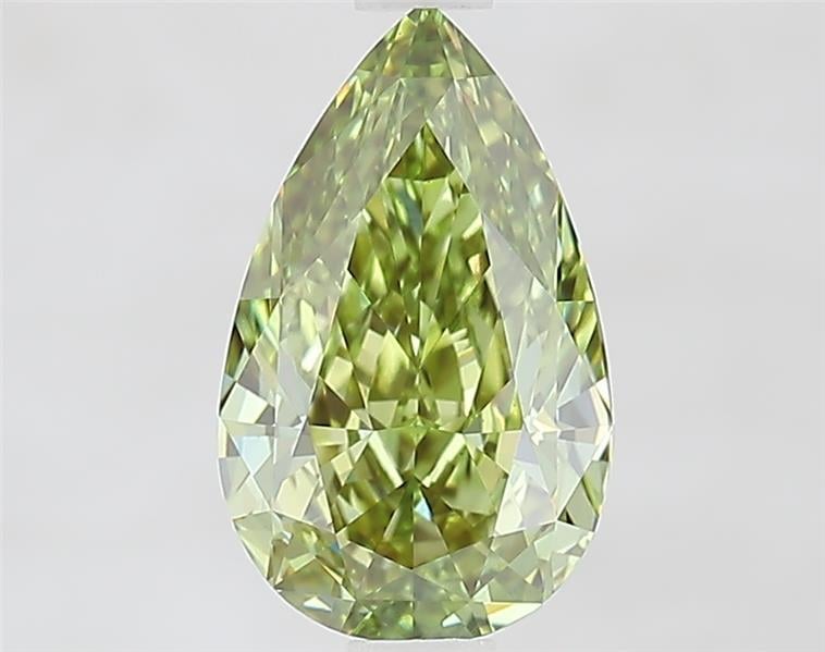 1.43 Ct. Fancy Vivid  Green Pear Lab Grown Diamond