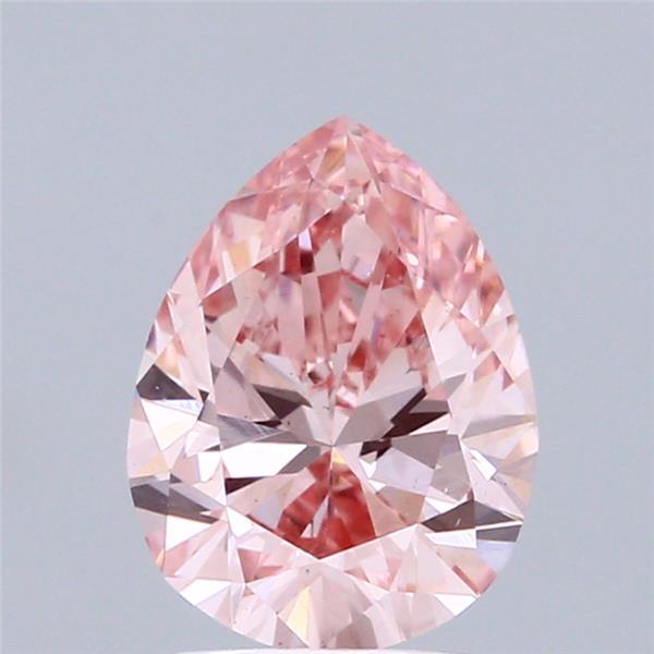 1.60 Ct. Fancy Vivid  Pink Pear Lab Grown Diamond