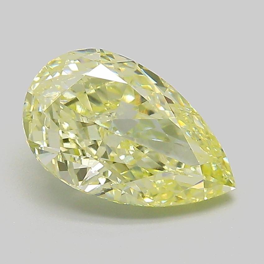 2.36 Ct. Fancy  Yellow Pear Lab Grown Diamond