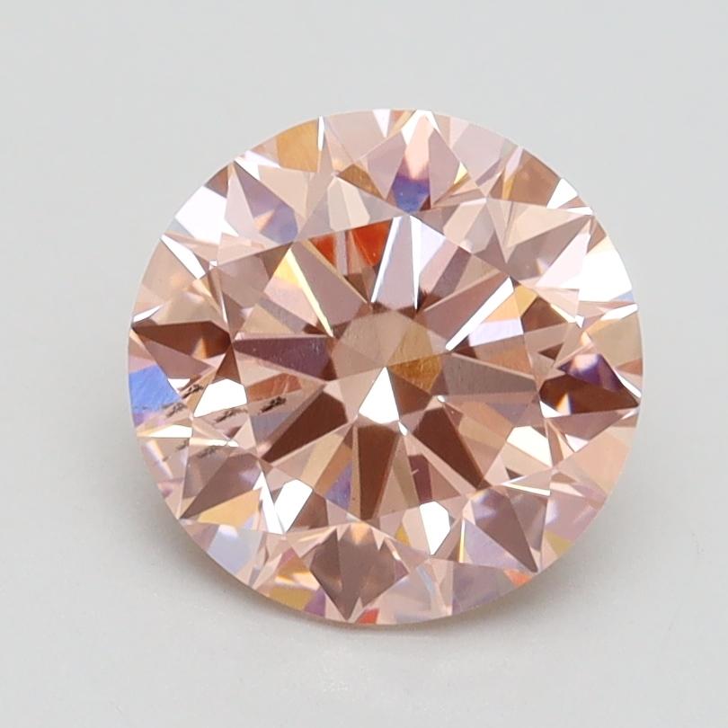 1.76 Ct. Fancy Intense Pink Round Lab Grown Diamond