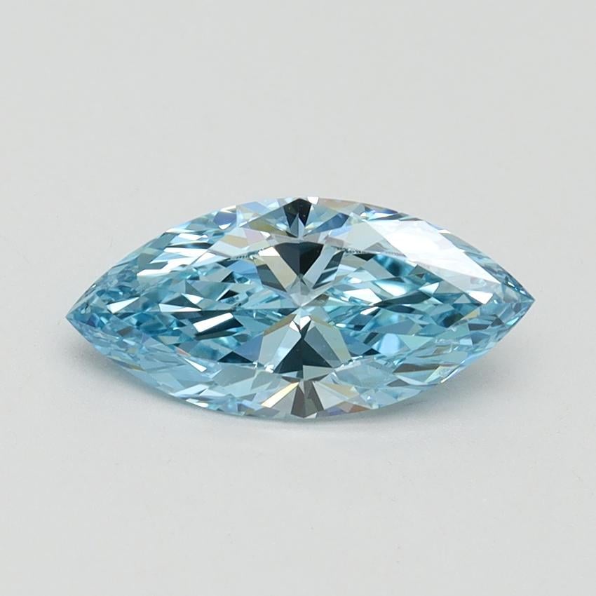 1.04 Ct. Fancy Vivid Blue Marquise Lab Grown Diamond