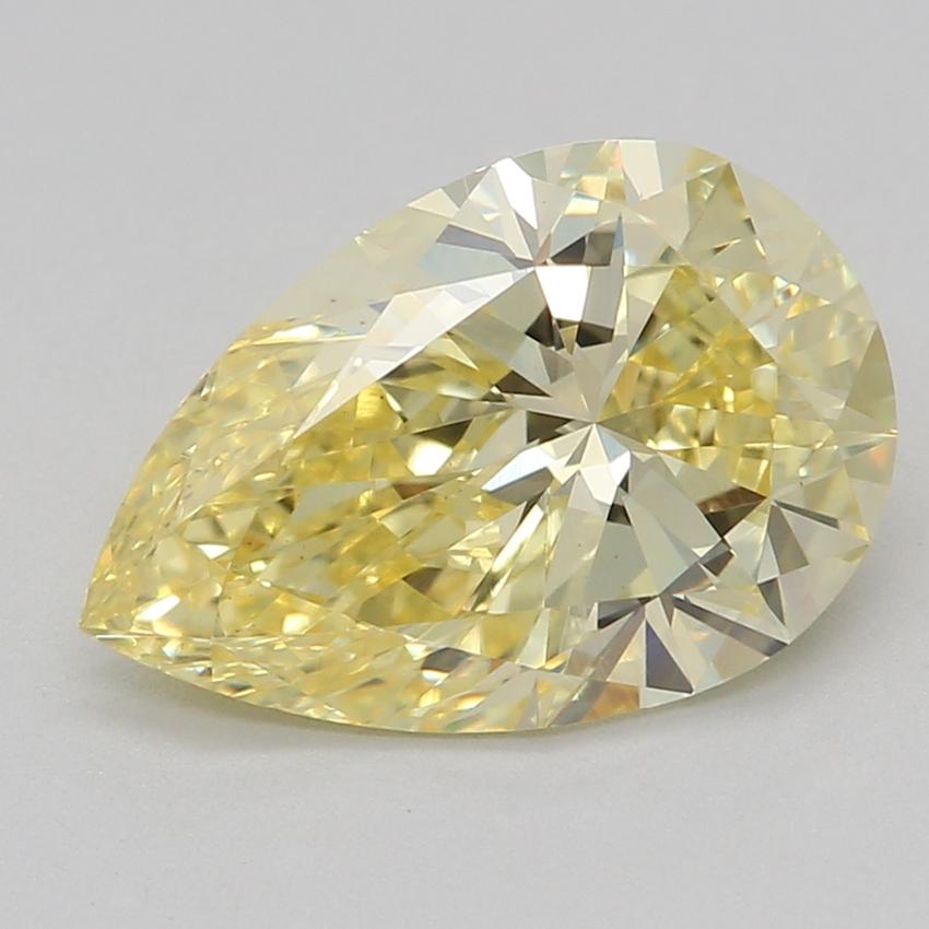 1.57 Ct. Fancy Intense Yellow Pear Lab Grown Diamond