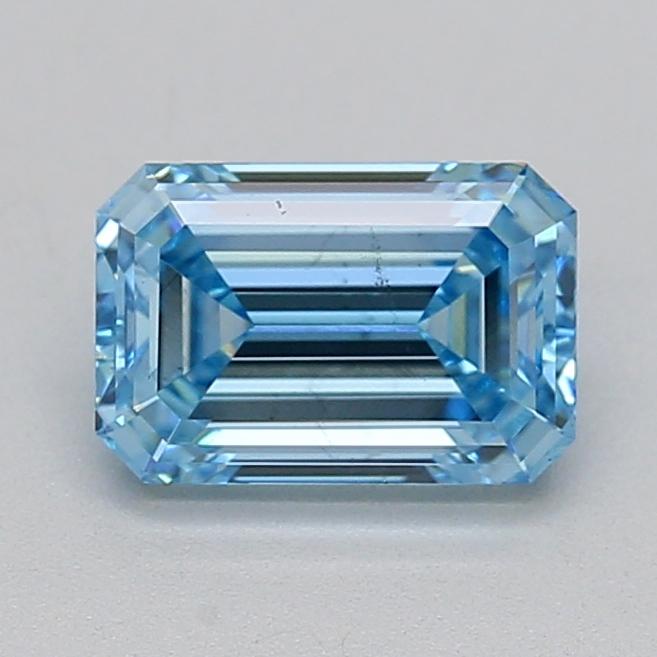 1.08 Ct. Fancy Vivid Blue Emerald Lab Grown Diamond