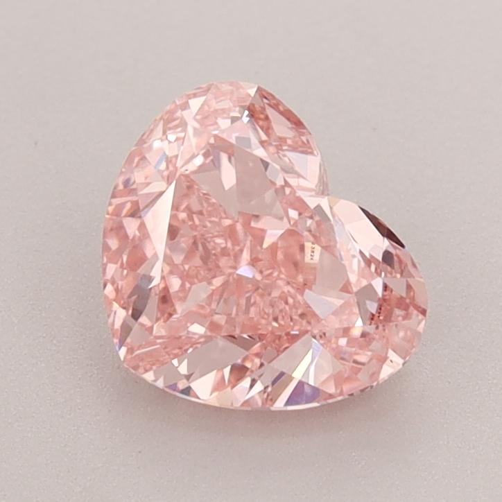 1.34 Ct. Fancy Vivid  Pink Heart Lab Grown Diamond