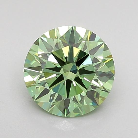 0.96 Ct. Fancy Vivid Green Round Lab Grown Diamond