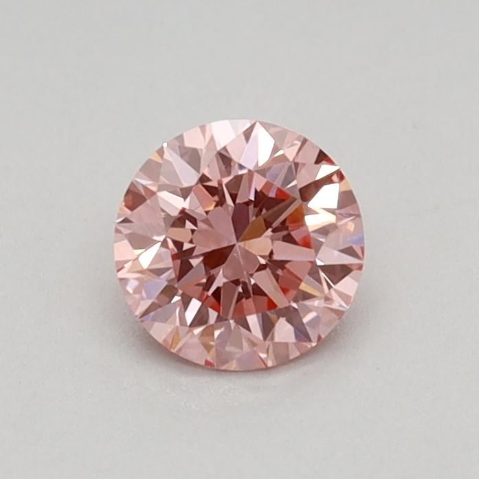 0.32 Ct. Fancy Vivid Pink Round Lab Grown Diamond