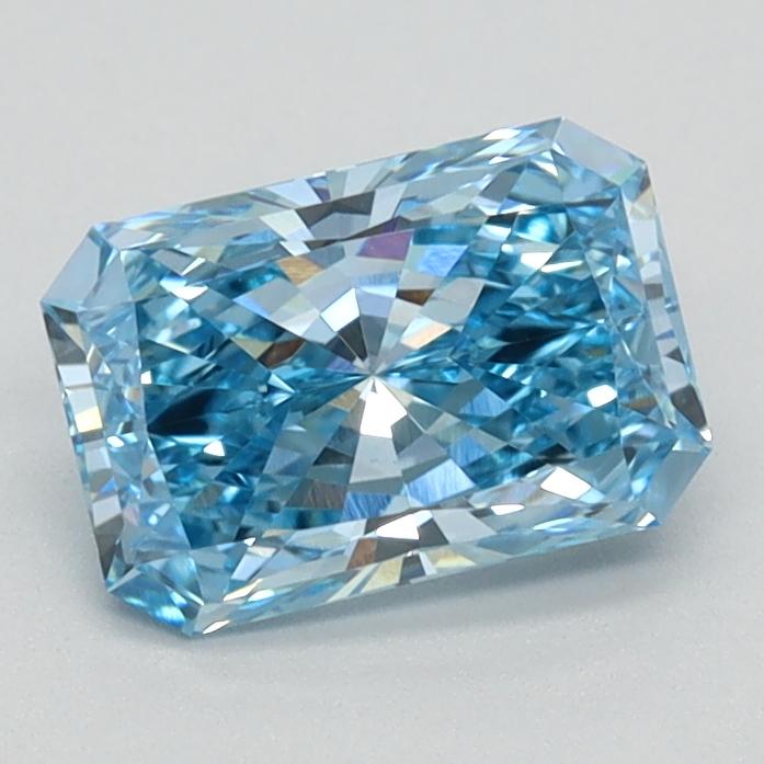 0.95 Ct. Fancy Vivid Blue Radiant Lab Grown Diamond