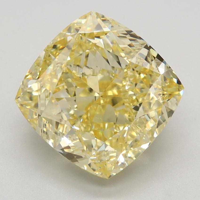 3.33 Ct. Fancy Intense Yellow Cushion Lab Grown Diamond