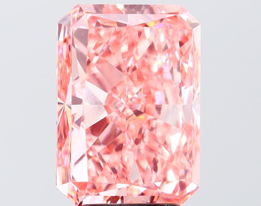 5.50 Ct. Fancy Vivid Pink Pink Radiant Lab Grown Diamond