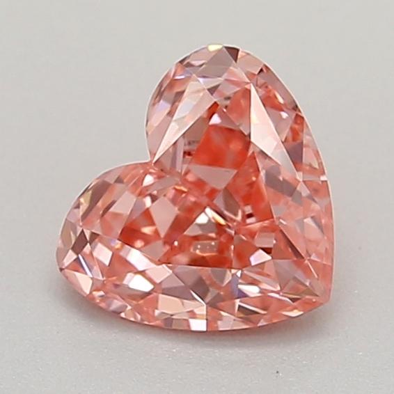 0.36 Ct. Fancy Vivid  Pink Heart Lab Grown Diamond