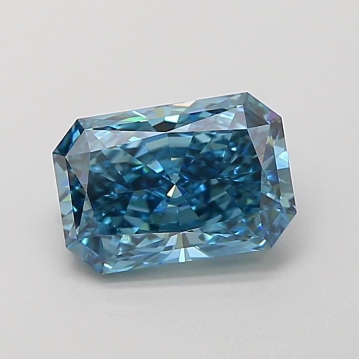 1.53 Ct. Fancy Vivid Blue Radiant Lab Grown Diamond