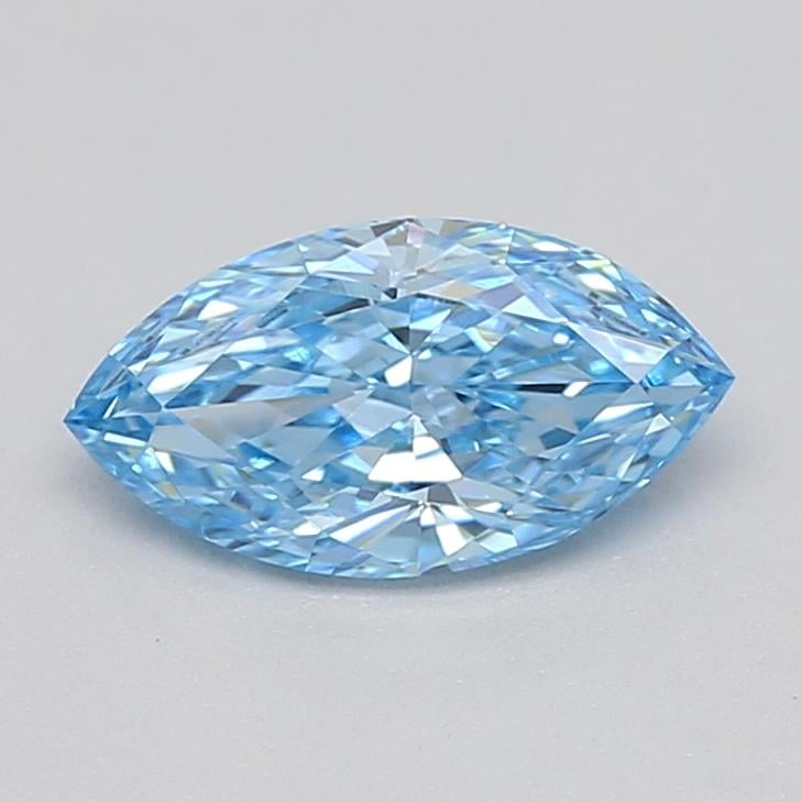 0.43 Ct. Fancy Vivid  Blue Marquise Lab Grown Diamond