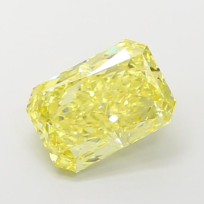 4.08 Ct. Fancy Intense  Yellow Radiant Lab Grown Diamond