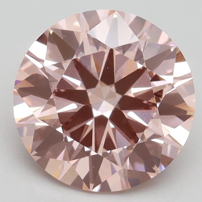 2.10 Ct. Fancy Intense Pink Round Lab Grown Diamond