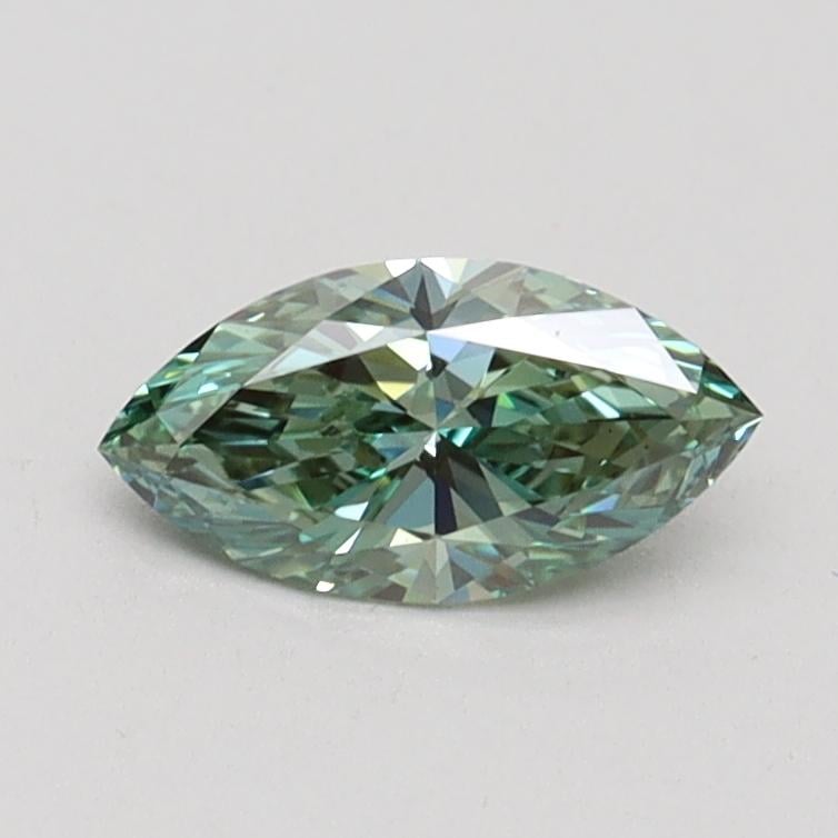 0.50 Ct. Fancy Vivid Green Marquise Lab Grown Diamond