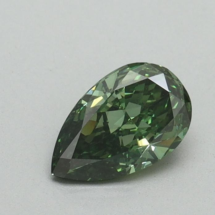 0.53 Ct. Fancy Vivid Green Pear Lab Grown Diamond