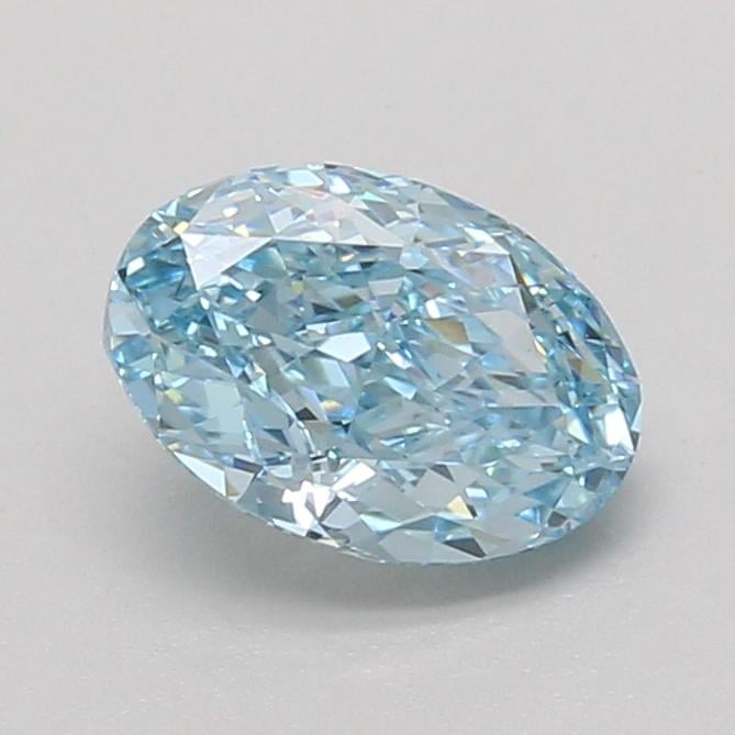 1.55 Ct. Fancy Vivid Blue Oval Lab Grown Diamond