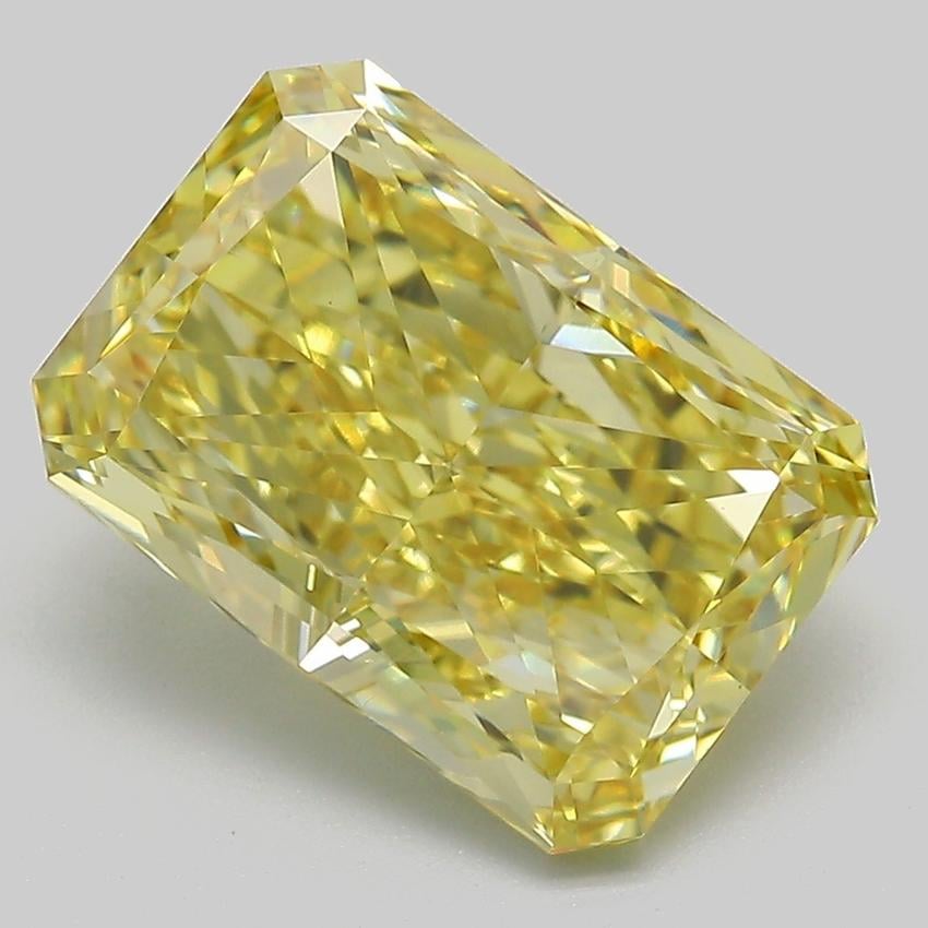 5.51 Ct. Fancy Intense  Yellow Radiant Lab Grown Diamond