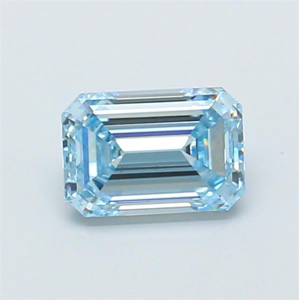 1.05 Ct. Fancy Vivid  Blue Emerald Lab Grown Diamond