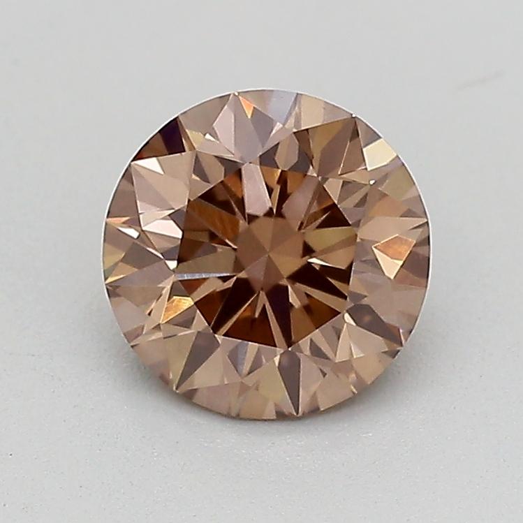 0.59 Ct. Fancy Light  Brown Round Lab Grown Diamond