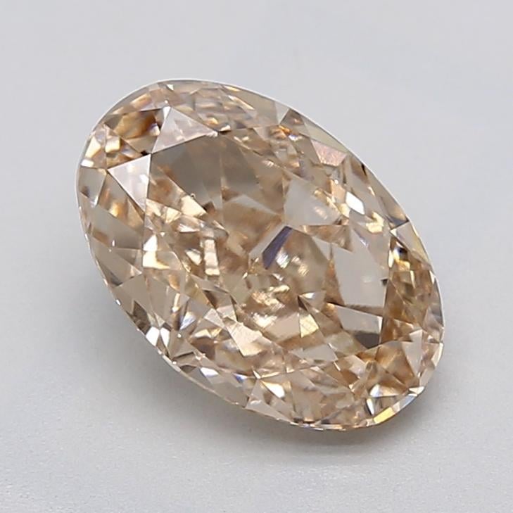 2.05 Ct. Light  Brown Oval Lab Grown Diamond