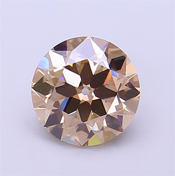 1.21 Ct. Very Light Brown Round Lab Grown Diamond