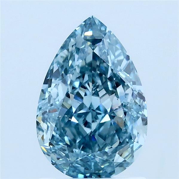 1.65 Ct. Fancy Vivid Blue Pear Lab Grown Diamond
