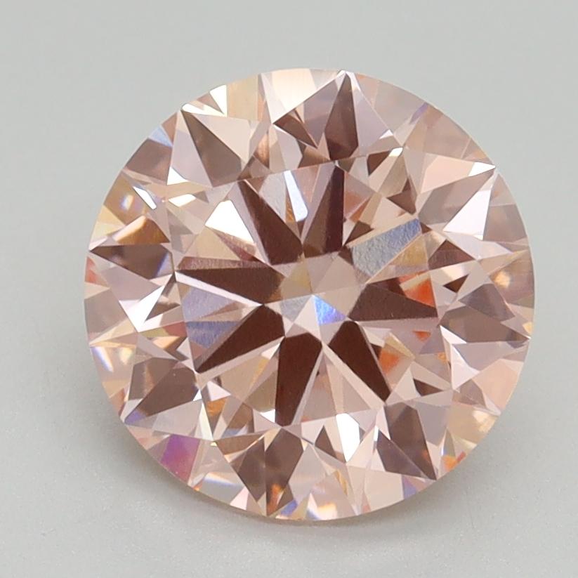2.51 Ct. Fancy Intense Pink Round Lab Grown Diamond