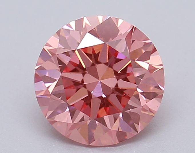 1.04 Ct. Fancy Vivid Pink Round Lab Grown Diamond