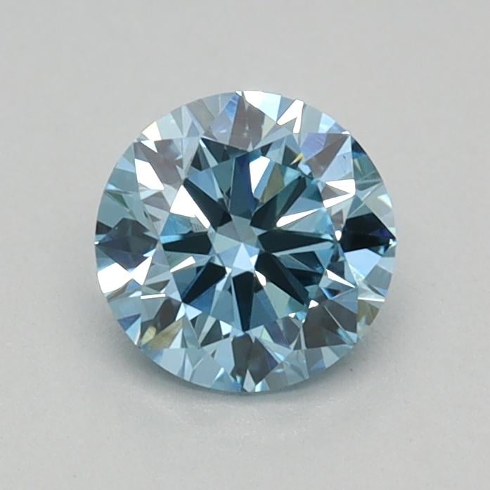 0.36 Ct. Fancy Vivid Blue Round Lab Grown Diamond