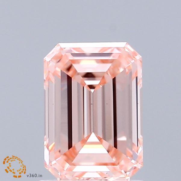 1.41 Ct. Fancy Intense Pink Emerald Lab Grown Diamond
