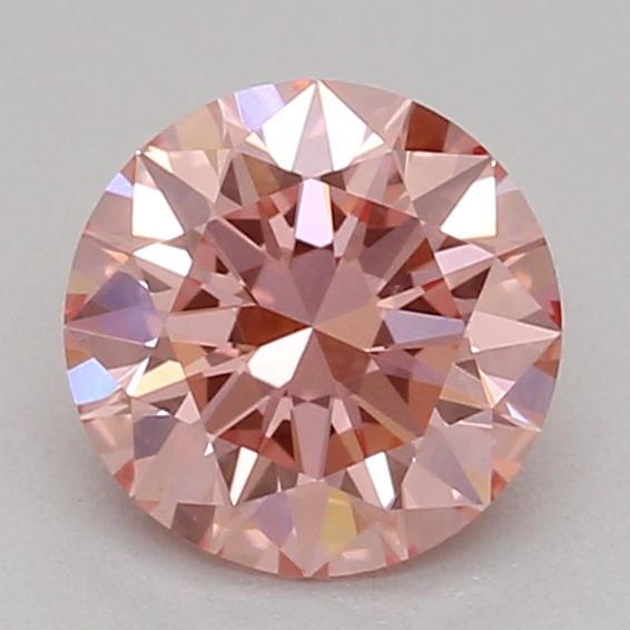 0.50 Ct. Fancy Vivid Pink Round Lab Grown Diamond