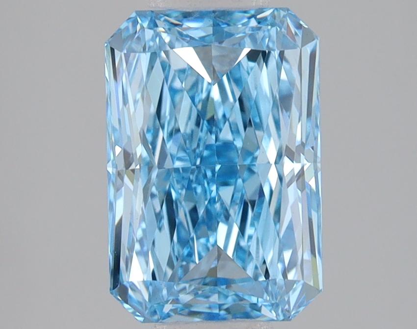 2.10 Ct. Fancy Vivid Blue Radiant Lab Grown Diamond