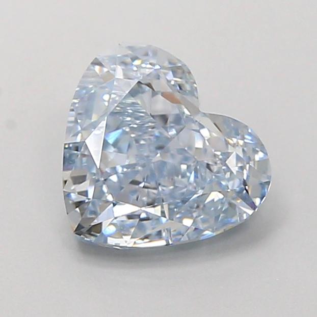 1.28 Ct. Fancy Intense Blue Heart Lab Grown Diamond