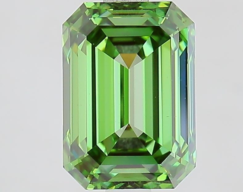 2.54 Ct. Fancy Vivid Green Emerald Lab Grown Diamond
